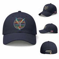 Colorful Geometric Tribal Hummingbird Baseball Cap Southwest Pattern Graphic