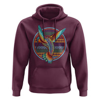 Colorful Geometric Tribal Hummingbird Hoodie Southwest Pattern Graphic