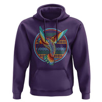 Colorful Geometric Tribal Hummingbird Hoodie Southwest Pattern Graphic