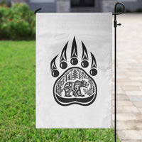 Native Inspired Alaska Grizzly Bear Garden Flag Pacific Northwest Pride