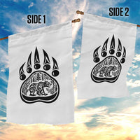 Native Inspired Alaska Grizzly Bear Garden Flag Pacific Northwest Pride
