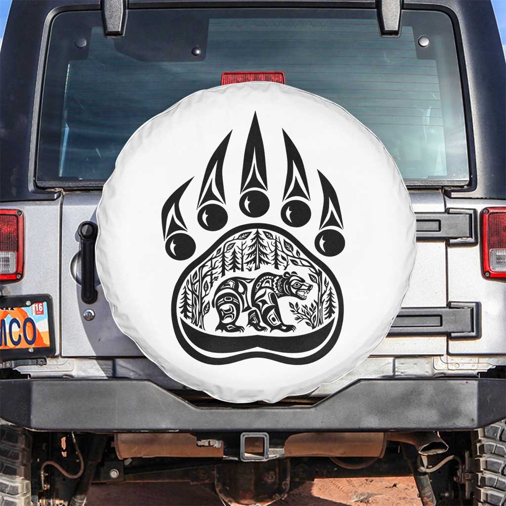 Native Inspired Alaska Grizzly Bear Spare Tire Cover Pacific Northwest Pride