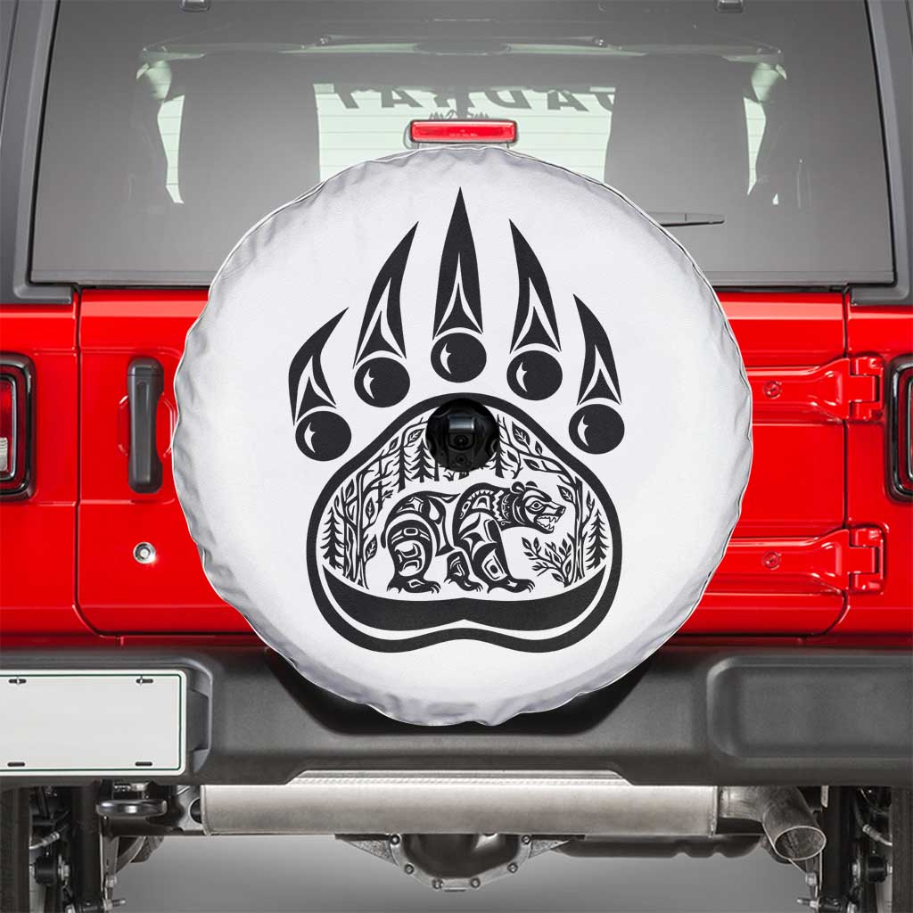 Native Inspired Alaska Grizzly Bear Spare Tire Cover Pacific Northwest Pride