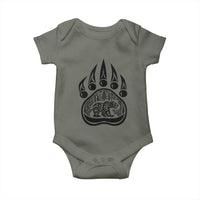 Native Inspired Alaska Grizzly Bear Baby Onesie Pacific Northwest Pride