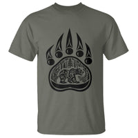 Native Inspired Alaska Grizzly Bear T Shirt Pacific Northwest Pride