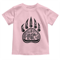 Native Inspired Alaska Grizzly Bear Toddler T Shirt Pacific Northwest Pride