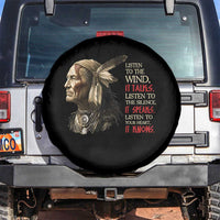 Listen To The Wind Listen To The Silence Spare Tire Cover Native American Wisdom