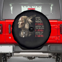 Listen To The Wind Listen To The Silence Spare Tire Cover Native American Wisdom