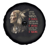 Listen To The Wind Listen To The Silence Spare Tire Cover Native American Wisdom