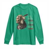 Listen To The Wind Listen To The Silence Long Sleeve Shirt Native American Wisdom