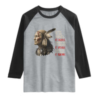 Listen To The Wind Listen To The Silence Raglan Shirt Native American Wisdom