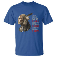 Listen To The Wind Listen To The Silence T Shirt Native American Wisdom