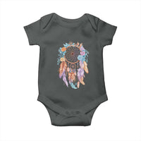 Dream Catcher Colorful Boho Floral Feather Graphic Baby Onesie