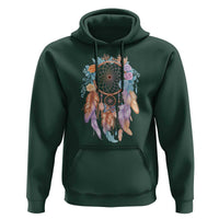 Dream Catcher Colorful Boho Floral Feather Graphic Hoodie