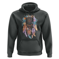 Dream Catcher Colorful Boho Floral Feather Graphic Hoodie