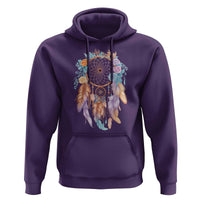 Dream Catcher Colorful Boho Floral Feather Graphic Hoodie