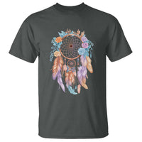 Dream Catcher Colorful Boho Floral Feather Graphic T Shirt