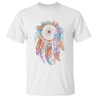 Dream Catcher Colorful Boho Floral Feather Graphic T Shirt