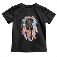 Dream Catcher Colorful Boho Floral Feather Graphic Toddler T Shirt
