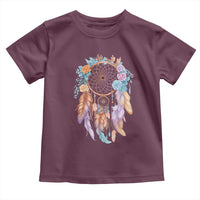 Dream Catcher Colorful Boho Floral Feather Graphic Toddler T Shirt