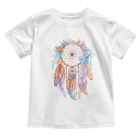 Dream Catcher Colorful Boho Floral Feather Graphic Toddler T Shirt