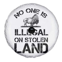 Native American Buffalo Graphic Spare Tire Cover No One Is Illegal On Stolen Land
