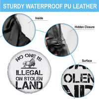 Native American Buffalo Graphic Spare Tire Cover No One Is Illegal On Stolen Land