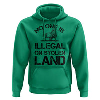 Native American Buffalo Graphic Hoodie No One Is Illegal On Stolen Land