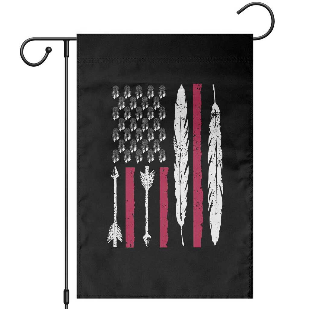 Vintage Native American Flag Garden Flag Dreamcatcher And Feather Graphic