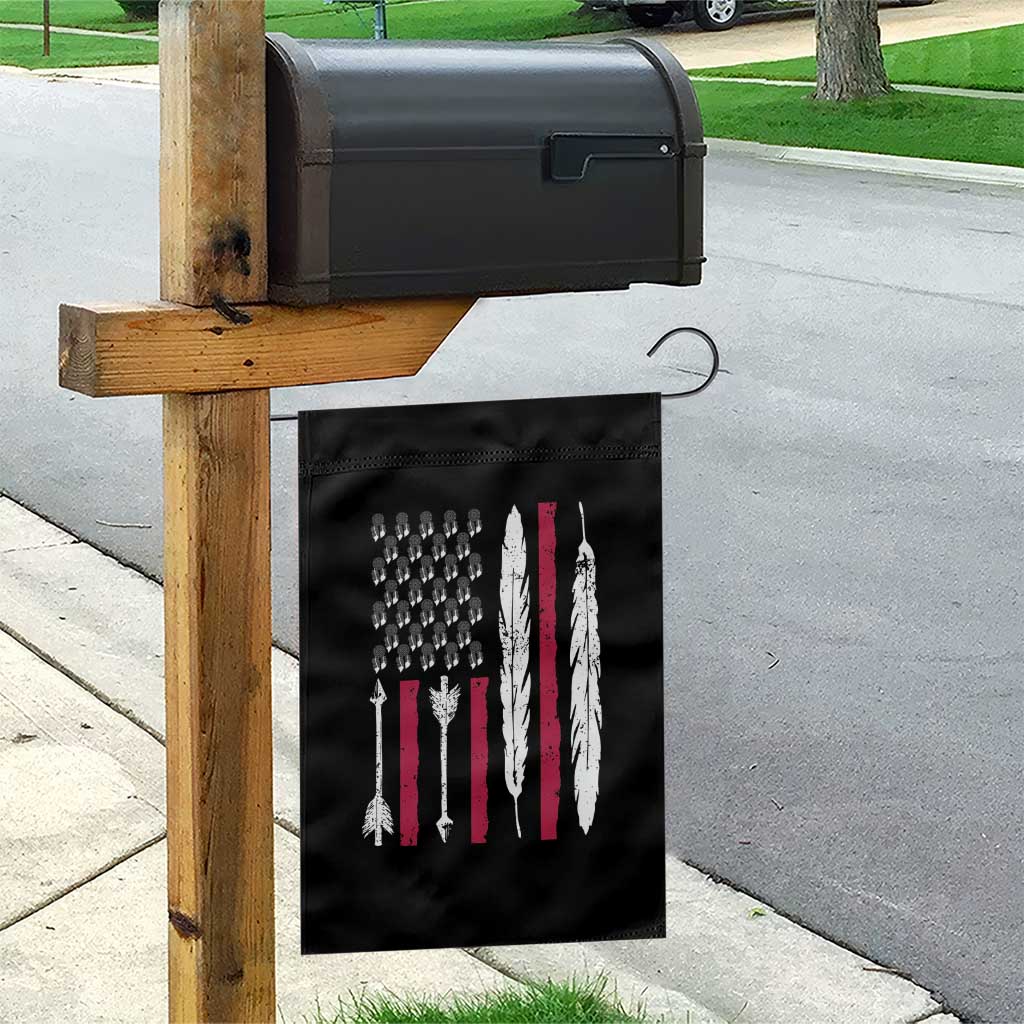 Vintage Native American Flag Garden Flag Dreamcatcher And Feather Graphic