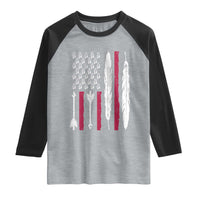 Vintage Native American Flag Raglan Shirt Dreamcatcher And Feather Graphic