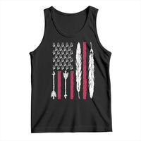 Vintage Native American Flag Tank Top Dreamcatcher And Feather Graphic