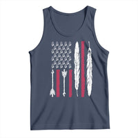 Vintage Native American Flag Tank Top Dreamcatcher And Feather Graphic