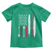 Vintage Native American Flag Toddler T Shirt Dreamcatcher And Feather Graphic