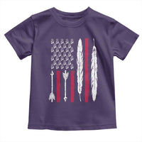 Vintage Native American Flag Toddler T Shirt Dreamcatcher And Feather Graphic