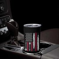 Vintage Native American Flag Tumbler Cup Dreamcatcher And Feather Graphic