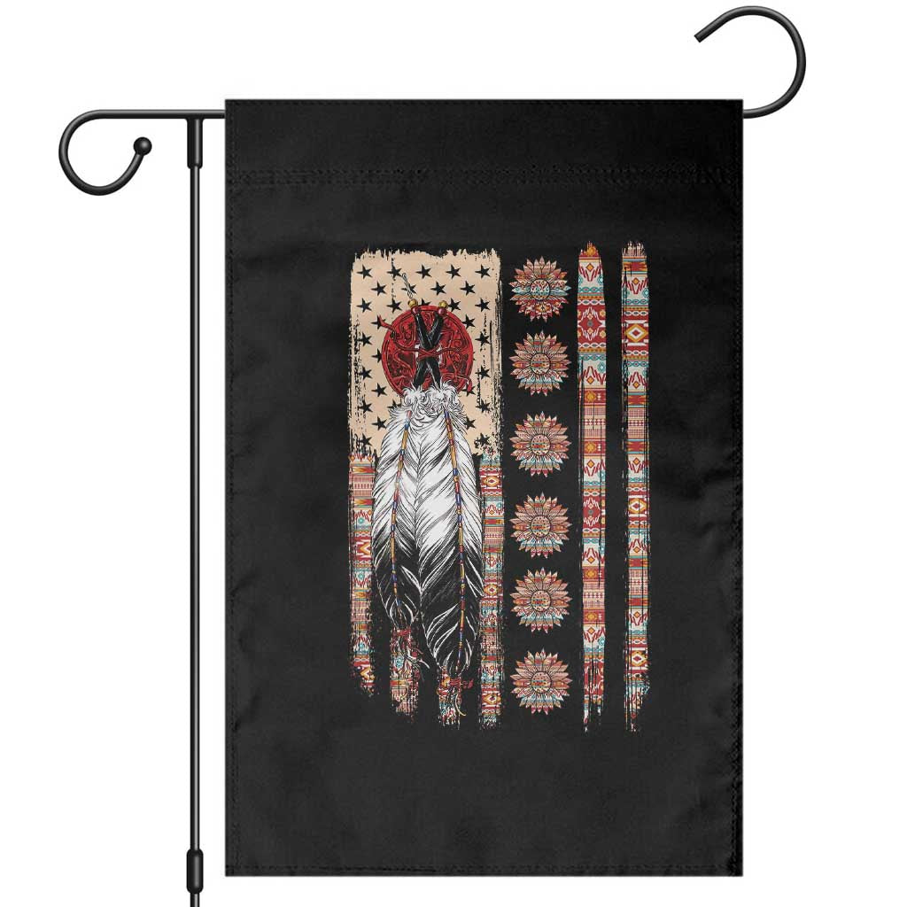 Proud Native American Flag Garden Flag Tribal Sunflower Indigenous Peoples Day Gift