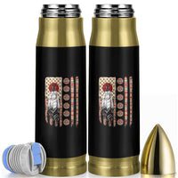 Proud Native American Flag Bullet Tumbler Tribal Sunflower Indigenous Peoples Day Gift