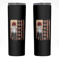 Proud Native American Flag Skinny Tumbler Tribal Sunflower Indigenous Peoples Day Gift
