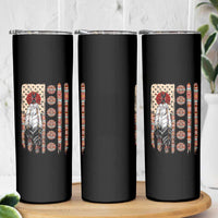 Proud Native American Flag Skinny Tumbler Tribal Sunflower Indigenous Peoples Day Gift
