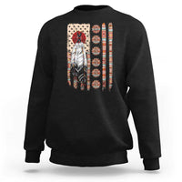 Proud Native American Flag Sweatshirt Tribal Sunflower Indigenous Peoples Day Gift