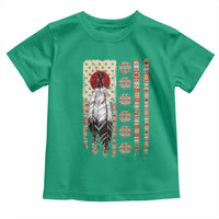 Proud Native American Flag Toddler T Shirt Tribal Sunflower Indigenous Peoples Day Gift