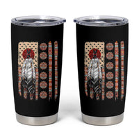 Proud Native American Flag Tumbler Cup Tribal Sunflower Indigenous Peoples Day Gift