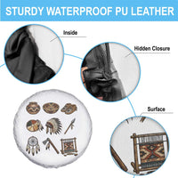 Indigenous Cultural Artifacts Spare Tire Cover Native American Heritage Graphic
