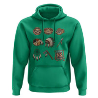 Indigenous Cultural Artifacts Hoodie Native American Heritage Graphic