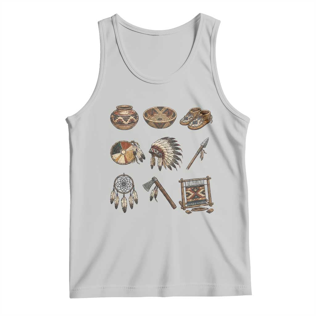 Indigenous Cultural Artifacts Tank Top Native American Heritage Graphic