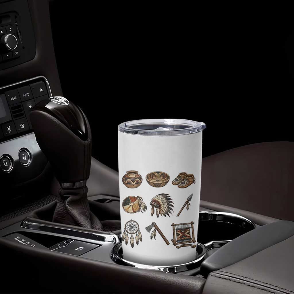 Indigenous Cultural Artifacts Tumbler Cup Native American Heritage Graphic