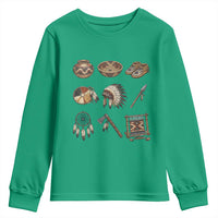 Indigenous Cultural Artifacts Youth Sweatshirt Native American Heritage Graphic