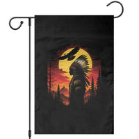 Vintage Native American Warrior Garden Flag Indigenous Heritage Pride