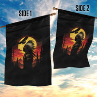 Vintage Native American Warrior Garden Flag Indigenous Heritage Pride